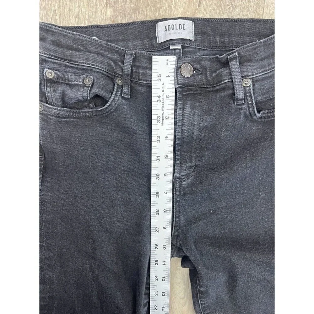 Agolde Sophie High Rise Skinny Jeans Size 29 Black - Picture 7 of 11